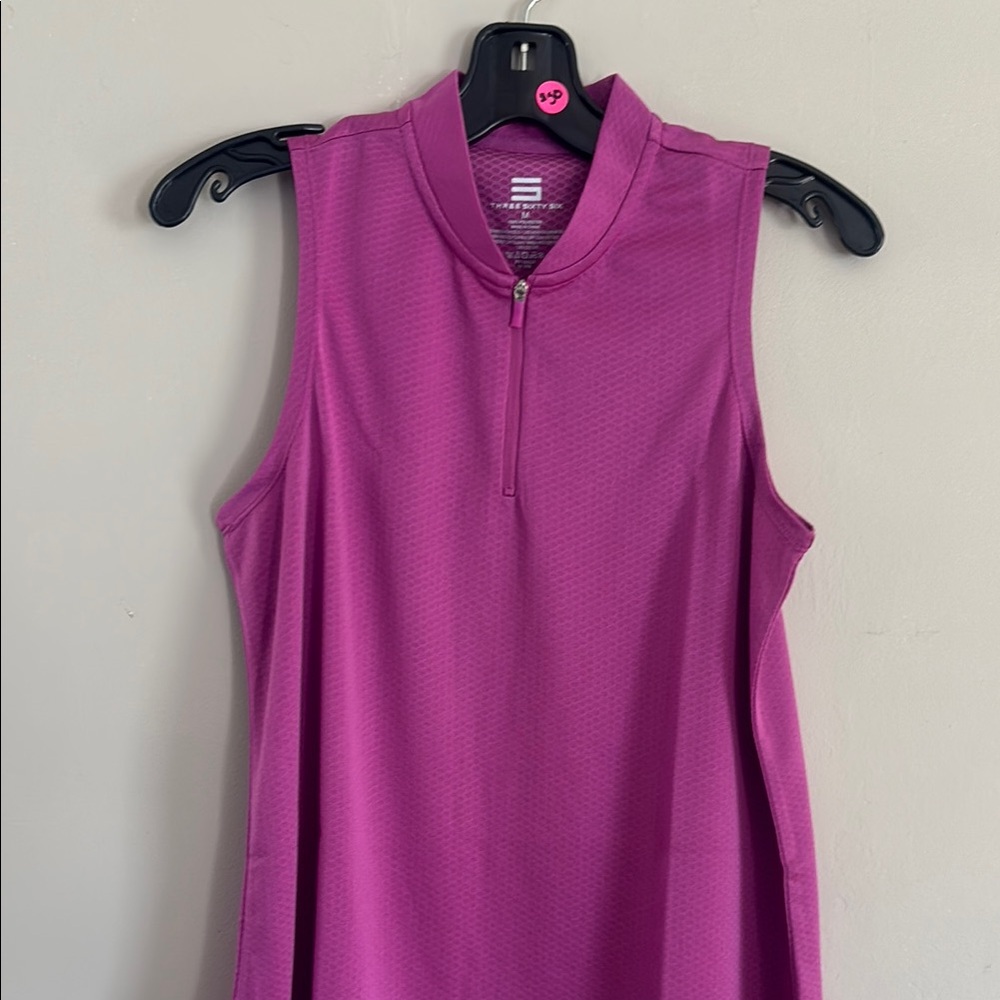 Three Sixty Six Sleeveless Purple Top
